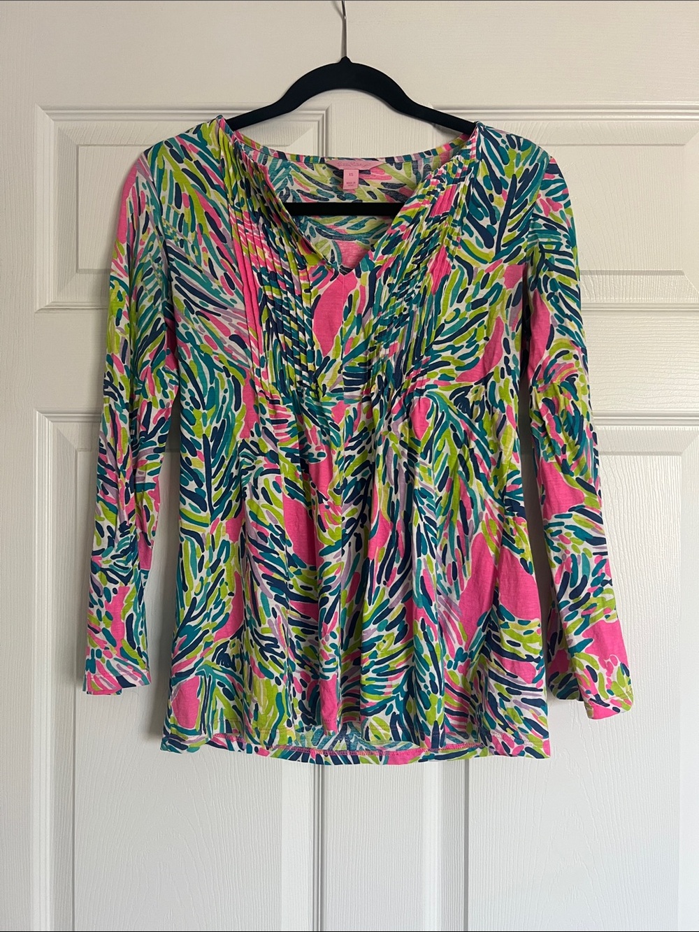 Lilly Pulitzer Braylen top 100% cotton  XS